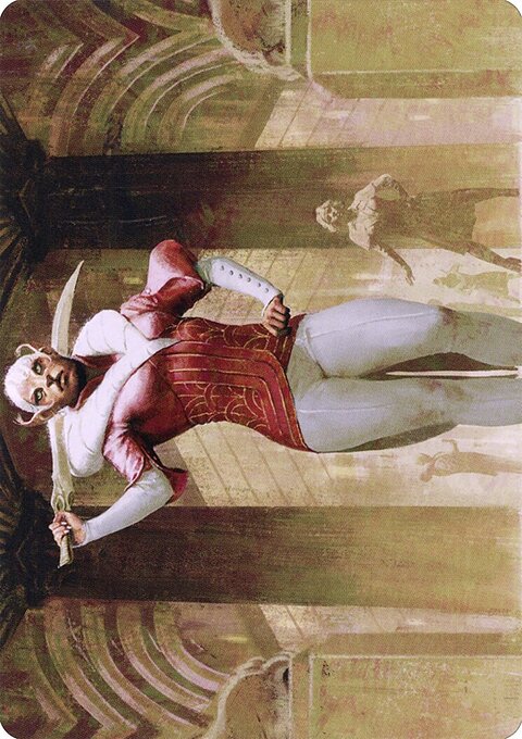 Mage's Attendant Art Card (Gold-Stamped Signature) [Streets of New Capenna Art Series]