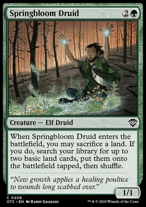 Springbloom Druid [Outlaws of Thunder Junction Commander]