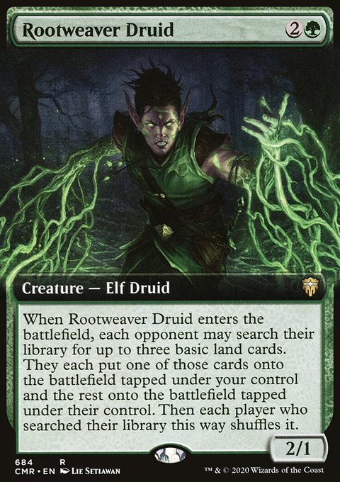 Rootweaver Druid (Extended Art) [Commander Legends]