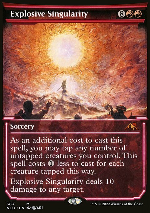 Explosive Singularity (Showcase Soft Glow) [Kamigawa: Neon Dynasty]