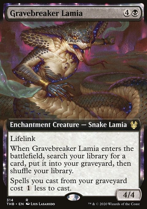 Gravebreaker Lamia (Extended Art) [Theros Beyond Death]