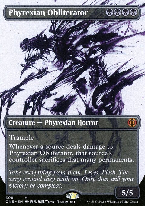 Phyrexian Obliterator (Borderless Ichor) [Phyrexia: All Will Be One]