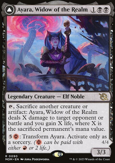 Ayara, Widow of the Realm // Ayara, Furnace Queen [March of the Machine]