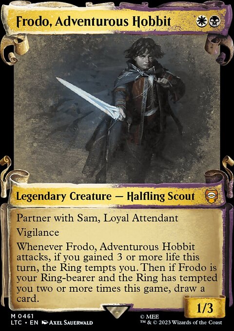 Frodo, Adventurous Hobbit [The Lord of the Rings: Tales of Middle-Earth Commander Showcase Scrolls]