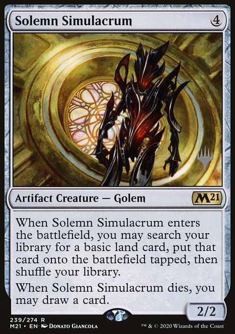 Solemn Simulacrum (Promo Pack) [Core Set 2021 Promos]
