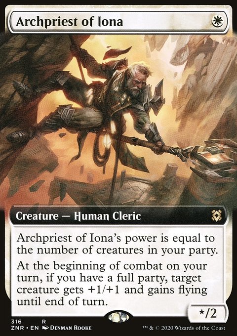 Archpriest of Iona (Extended Art) [Zendikar Rising]