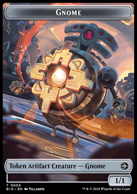 Gnome // Plot Double-Sided Token [Outlaws of Thunder Junction: The Big Score Tokens]
