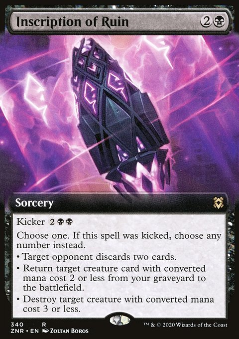 Inscription of Ruin (Extended Art) [Zendikar Rising]