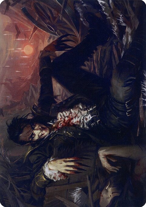 Arrogant Outlaw Art Card [Innistrad: Midnight Hunt Art Series]