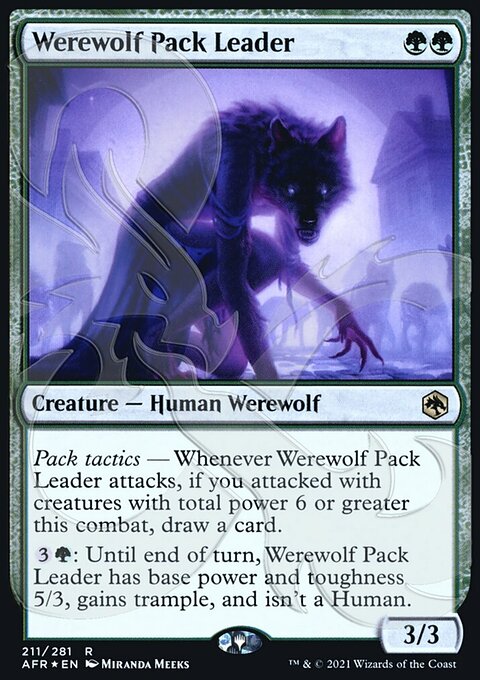 Werewolf Pack Leader (Ampersand Promo) [Dungeons & Dragons: Adventures in the Forgotten Realms Promos]
