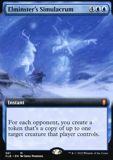 Elminster's Simulacrum (Extended Art) [Commander Legends: Battle for Baldur's Gate]