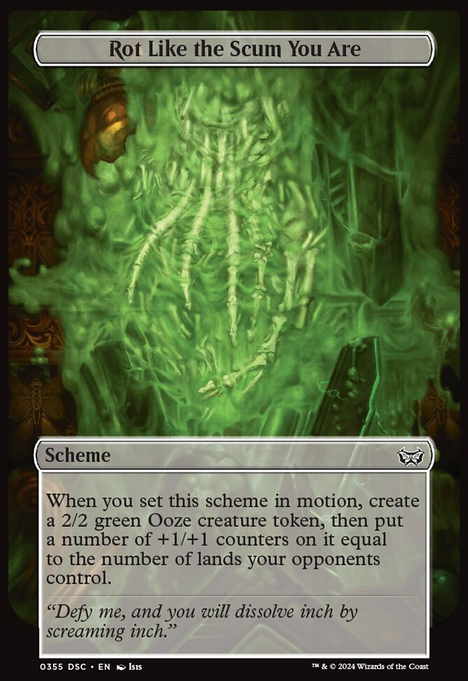 Rot Like the Scum You Are (Full Art) [Duskmourn: Archenemy]