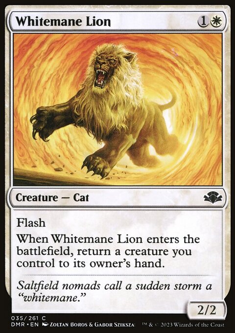 Whitemane Lion [Dominaria Remastered]