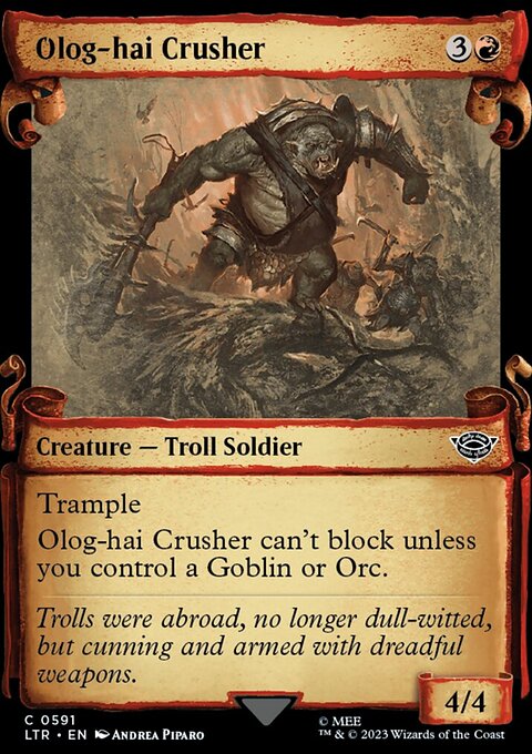 Olog-Hai Crusher [The Lord of the Rings: Tales of Middle-Earth Showcase Scrolls]