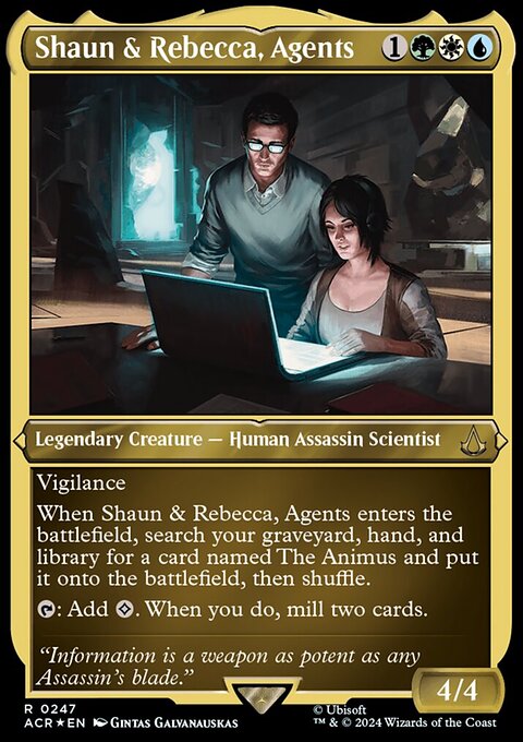 Shaun & Rebecca, Agents (Foil Etched) [Assassin's Creed]