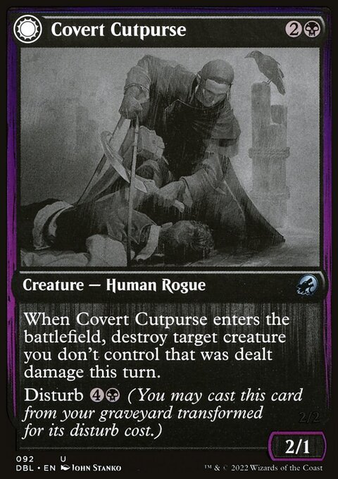 Covert Cutpurse // Covetous Geist [Innistrad: Double Feature]