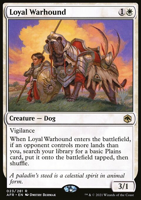 Loyal Warhound (Promo Pack) [Dungeons & Dragons: Adventures in the Forgotten Realms Promos]