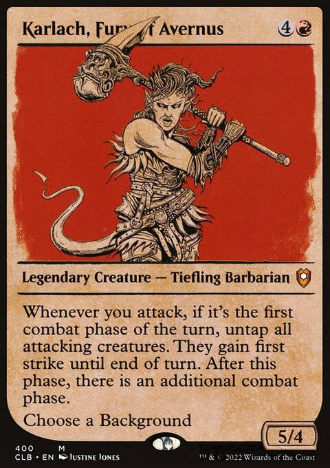 Karlach, Fury of Avernus (Showcase) [Commander Legends: Battle for Baldur's Gate]