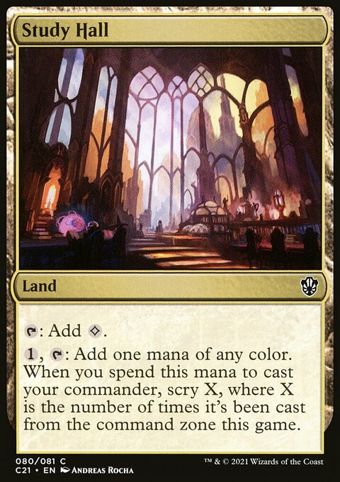 Study Hall [Commander 2021]