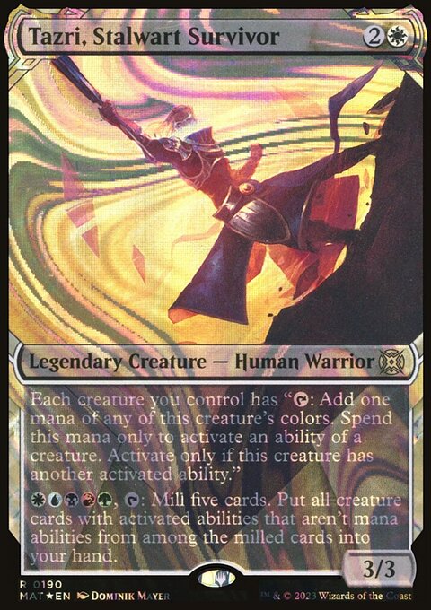Tazri, Stalwart Survivor (Showcase Halo Foil) [March of the Machine: The Aftermath]
