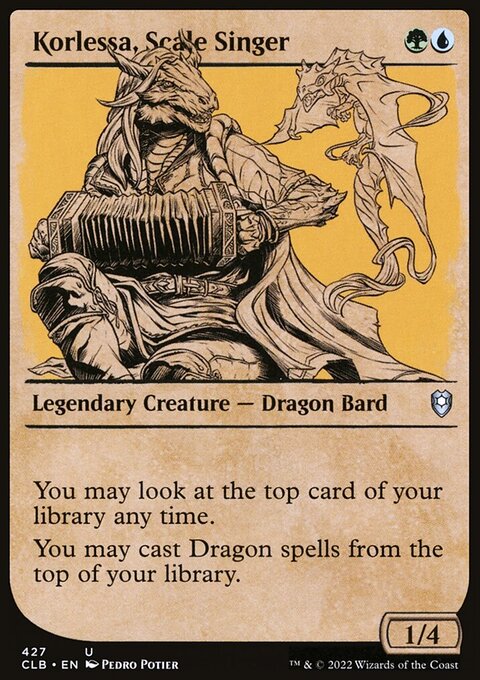 Korlessa, Scale Singer (Showcase) [Commander Legends: Battle for Baldur's Gate]