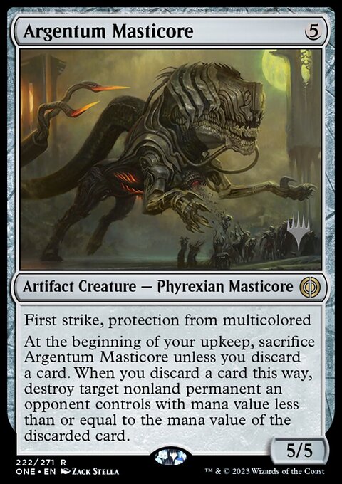 Argentum Masticore [Phyrexia: All Will Be One Prerelease Promos]