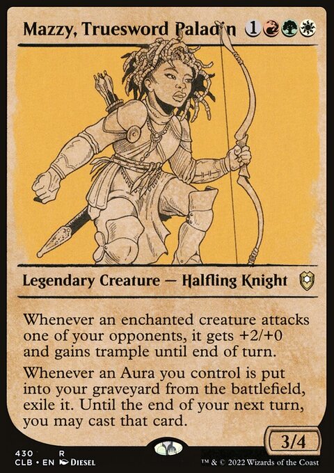 Mazzy, Truesword Paladin (Showcase) [Commander Legends: Battle for Baldur's Gate]