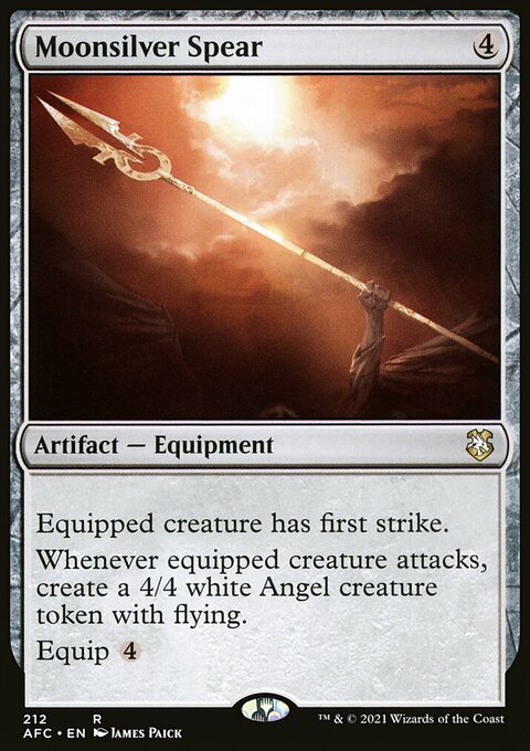 Moonsilver Spear [Dungeons & Dragons: Adventures in the Forgotten Realms Commander]
