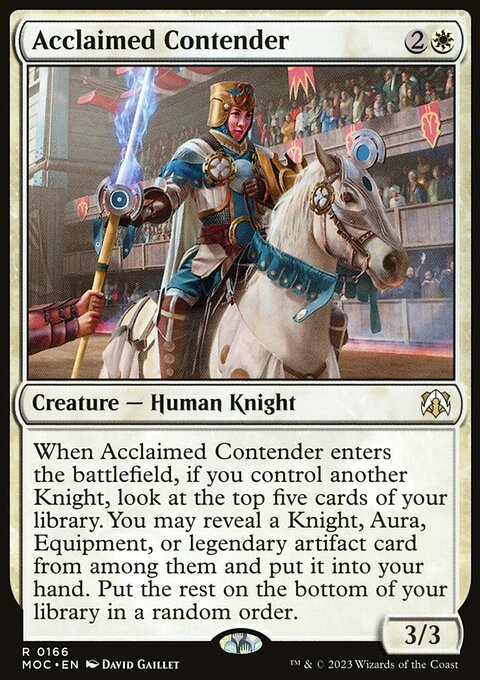 Acclaimed Contender [March of the Machine Commander]