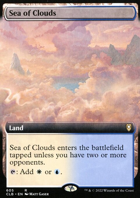 Sea of Clouds (Extended Art) [Commander Legends: Battle for Baldur's Gate]