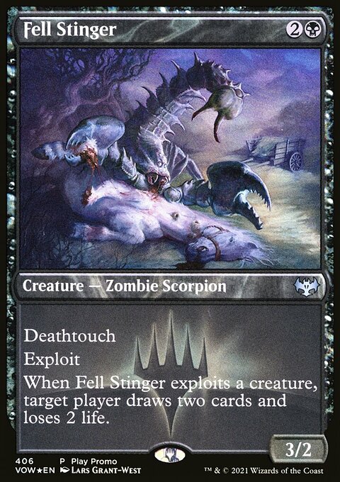 Fell Stinger (Play Promo) [Innistrad: Crimson Vow]