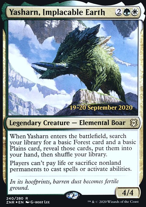 Yasharn, Implacable Earth [Zendikar Rising Prerelease Promos]