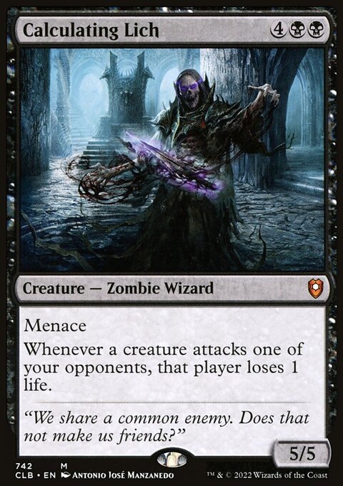 Calculating Lich [Commander Legends: Battle for Baldur's Gate]