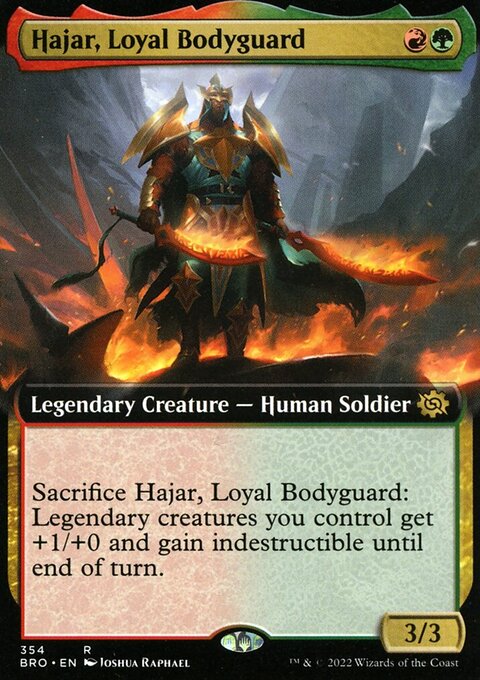 Hajar, Loyal Bodyguard (Extended Art) [The Brothers' War]