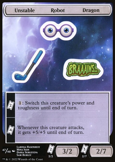 Unstable Robot Dragon [Unfinity Stickers]