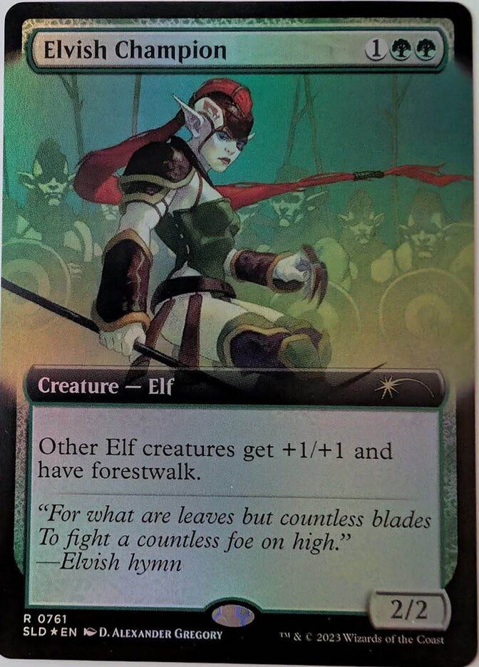 Elvish Champion (Extended Art) [Secret Lair Drop Series]