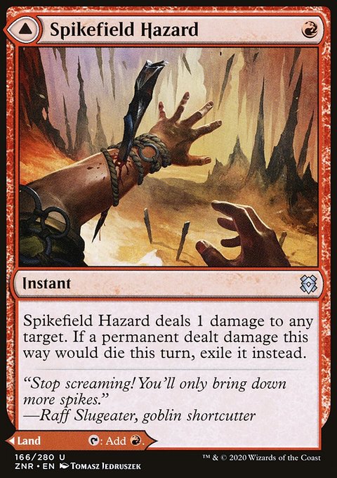 Spikefield Hazard // Spikefield Cave [Zendikar Rising]