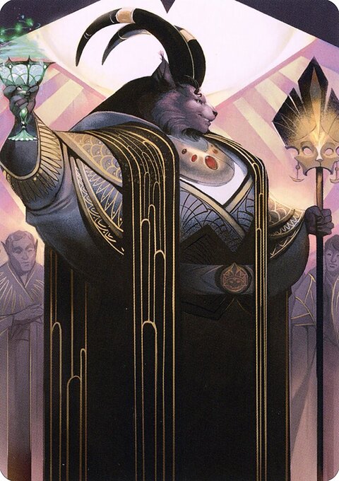 Jetmir, Nexus of Revels 2 Art Card (Gold-Stamped Signature) [Streets of New Capenna Art Series]