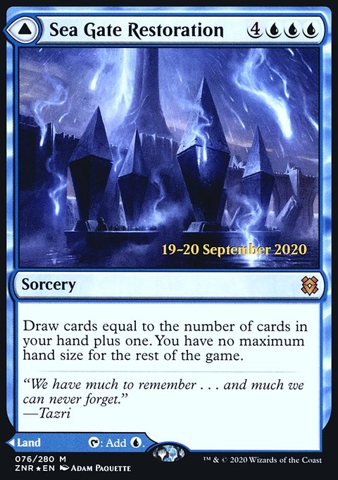 Sea Gate Restoration // Sea Gate, Reborn [Zendikar Rising Prerelease Promos]