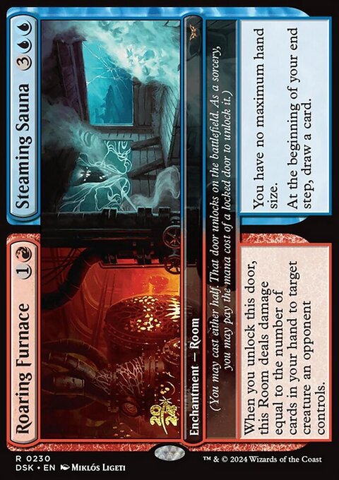 Roaring Furnace // Steaming Sauna [Duskmourn: House of Horror Prerelease Promos]