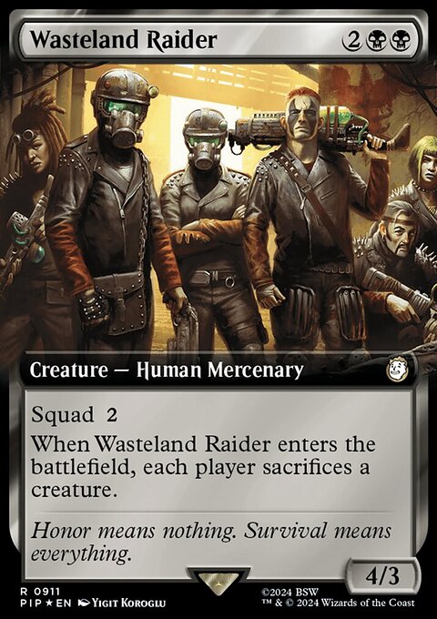 Wasteland Raider (Extended Art) (Surge Foil) [Fallout]