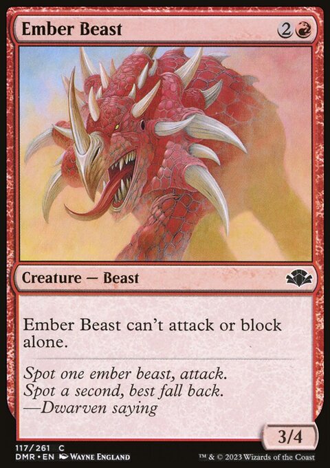 Ember Beast [Dominaria Remastered]