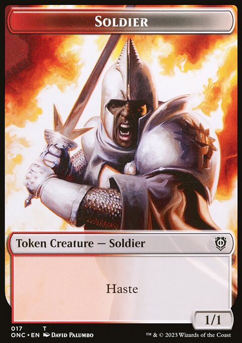 Soldier (017) // Eldrazi Double-Sided Token [Phyrexia: All Will Be One Commander Tokens]