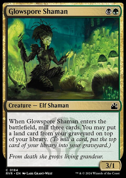 Glowspore Shaman [Ravnica Remastered]