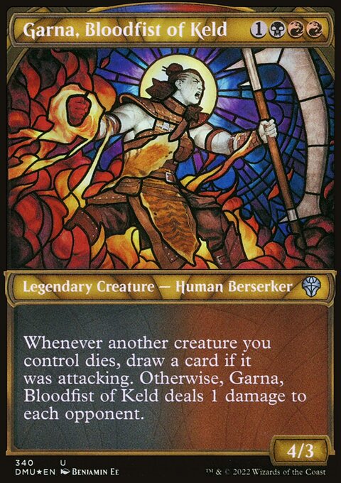 Garna, Bloodfist of Keld (Showcase Textured) [Dominaria United]