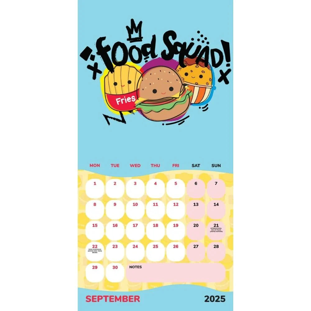 Squishmallows - 2025 Square Wall Calendar