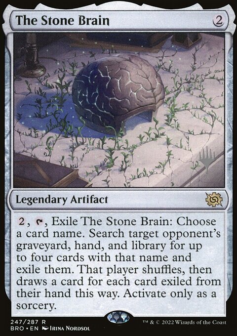 The Stone Brain [The Brothers' War Prerelease Promos]