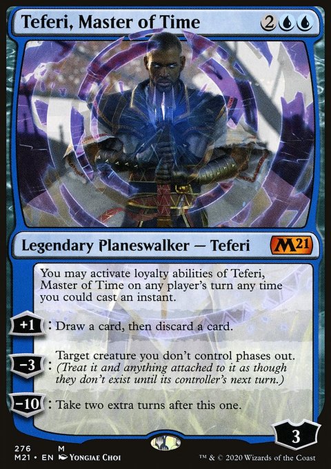 Teferi, Master of Time (276) [Core Set 2021 Prerelease Promos]
