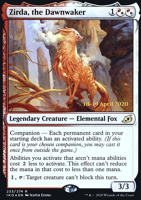 Zirda, the Dawnwaker [Ikoria: Lair of Behemoths Prerelease Promos]