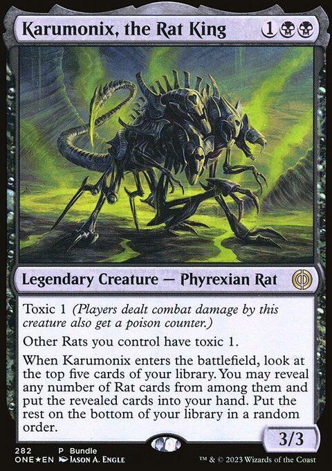 Karumonix, the Rat King (Bundle) [Phyrexia: All Will Be One]